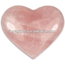 40MM quartz rose Coeurs en pierre